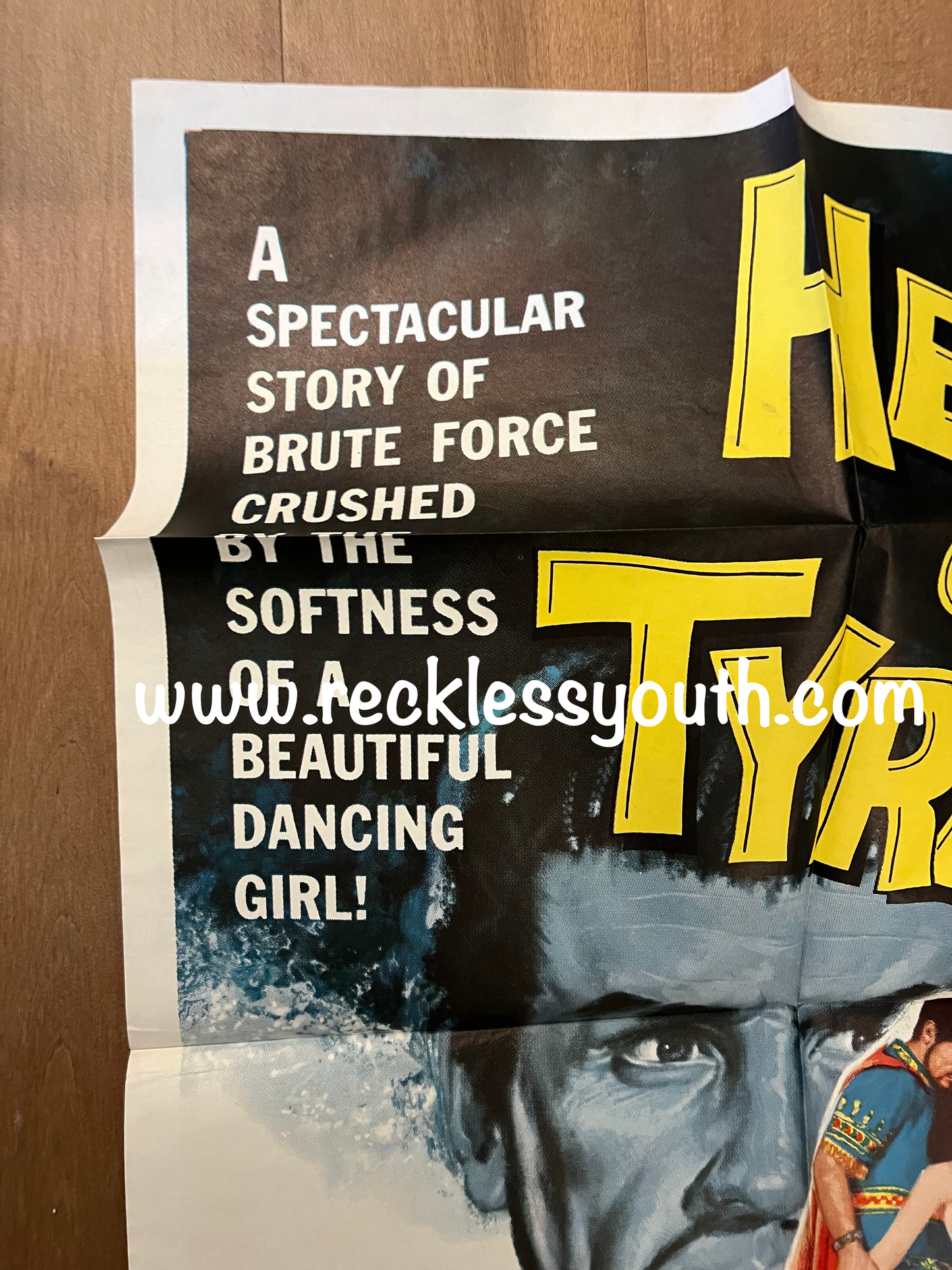 Head of A Tyrant - 1959 - Rare - Vintage Movie Poster One Sheet