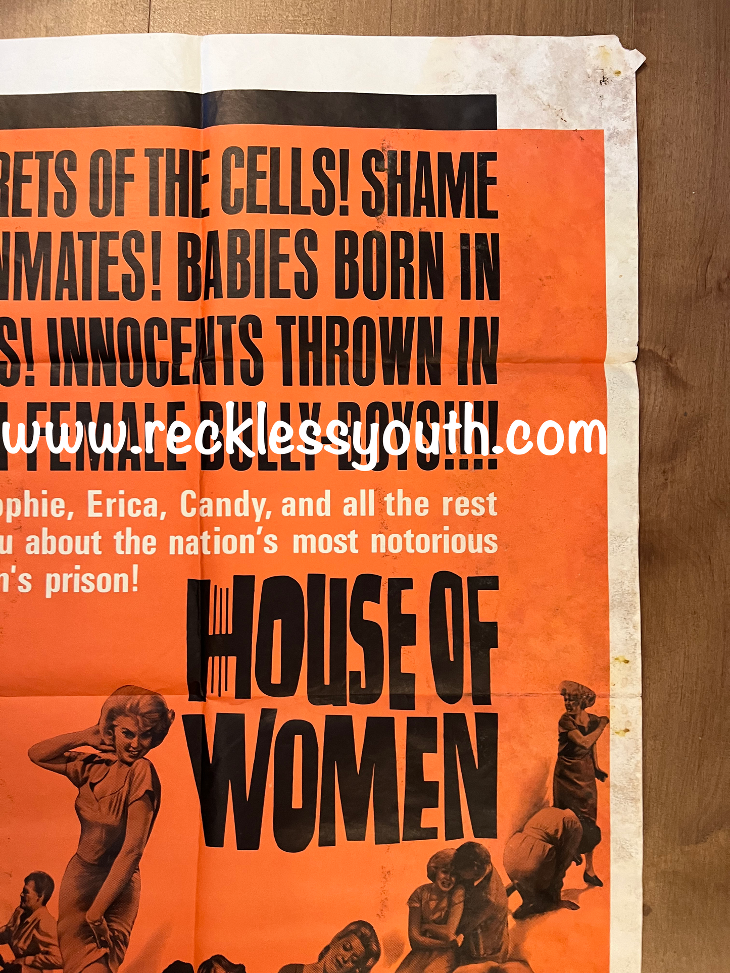 House of Women - 1962 - Rare - Vintage Movie Poster One Sheet