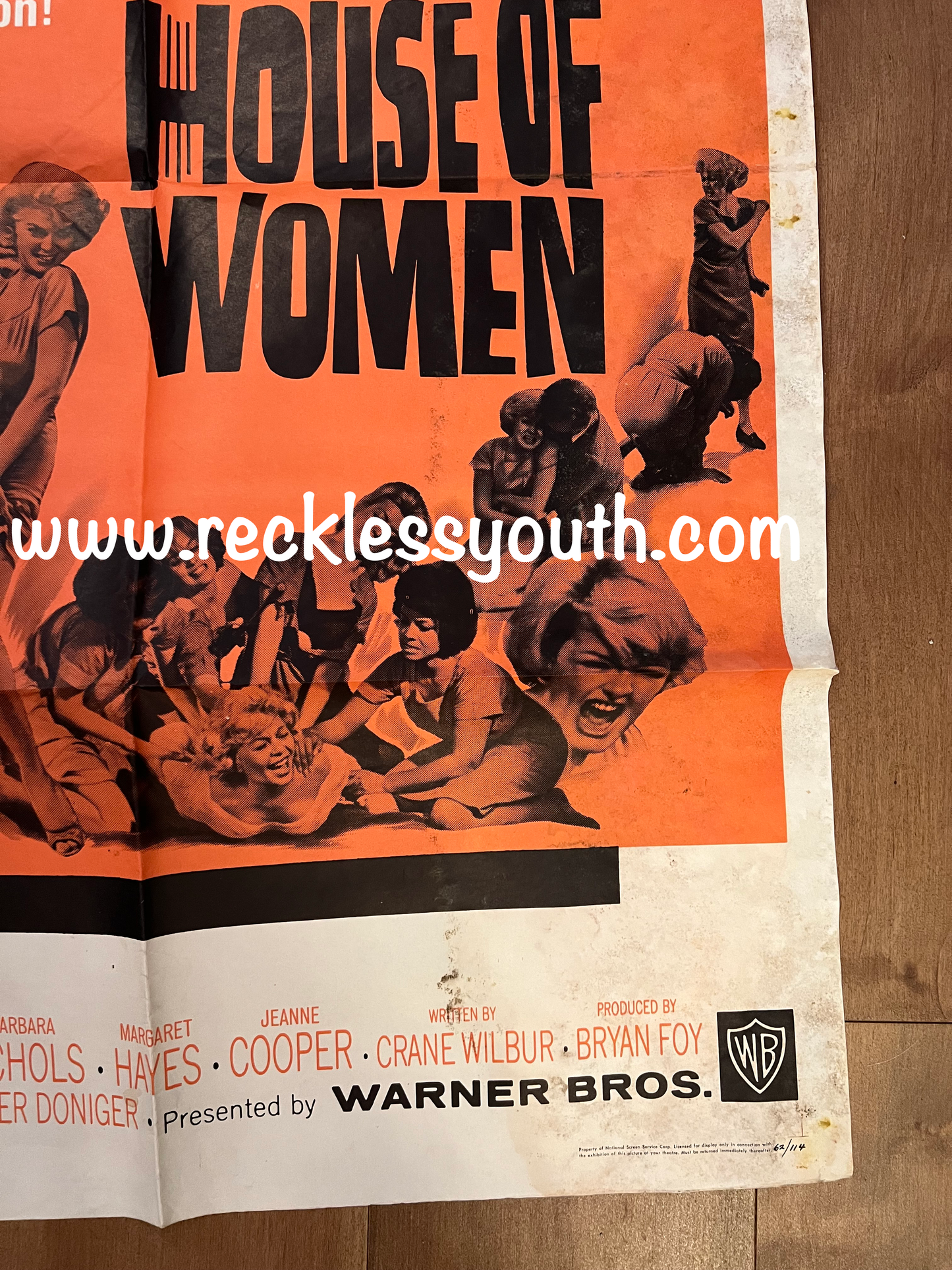 House of Women - 1962 - Rare - Vintage Movie Poster One Sheet