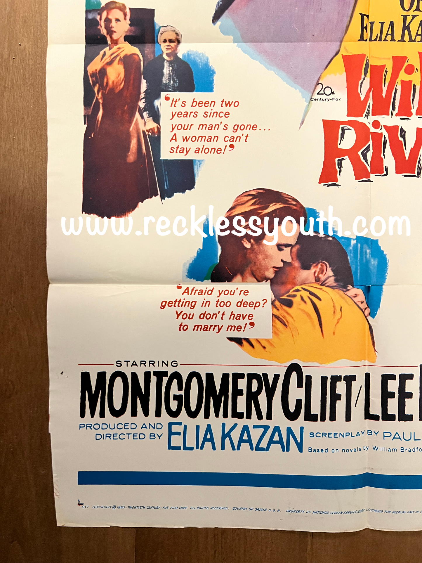 Wild River - 1960 - Rare - Vintage Movie Poster One Sheet