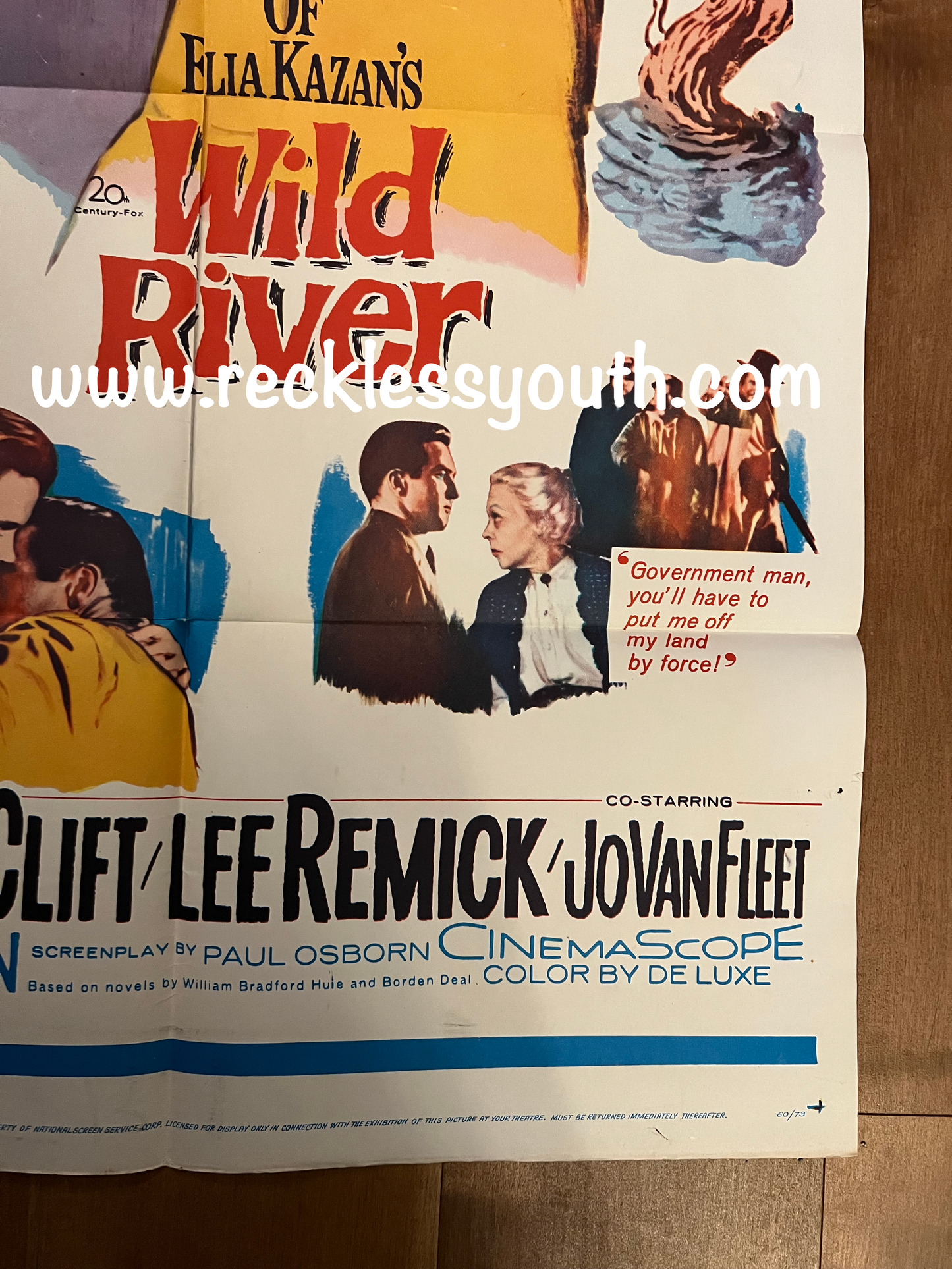 Wild River - 1960 - Rare - Vintage Movie Poster One Sheet
