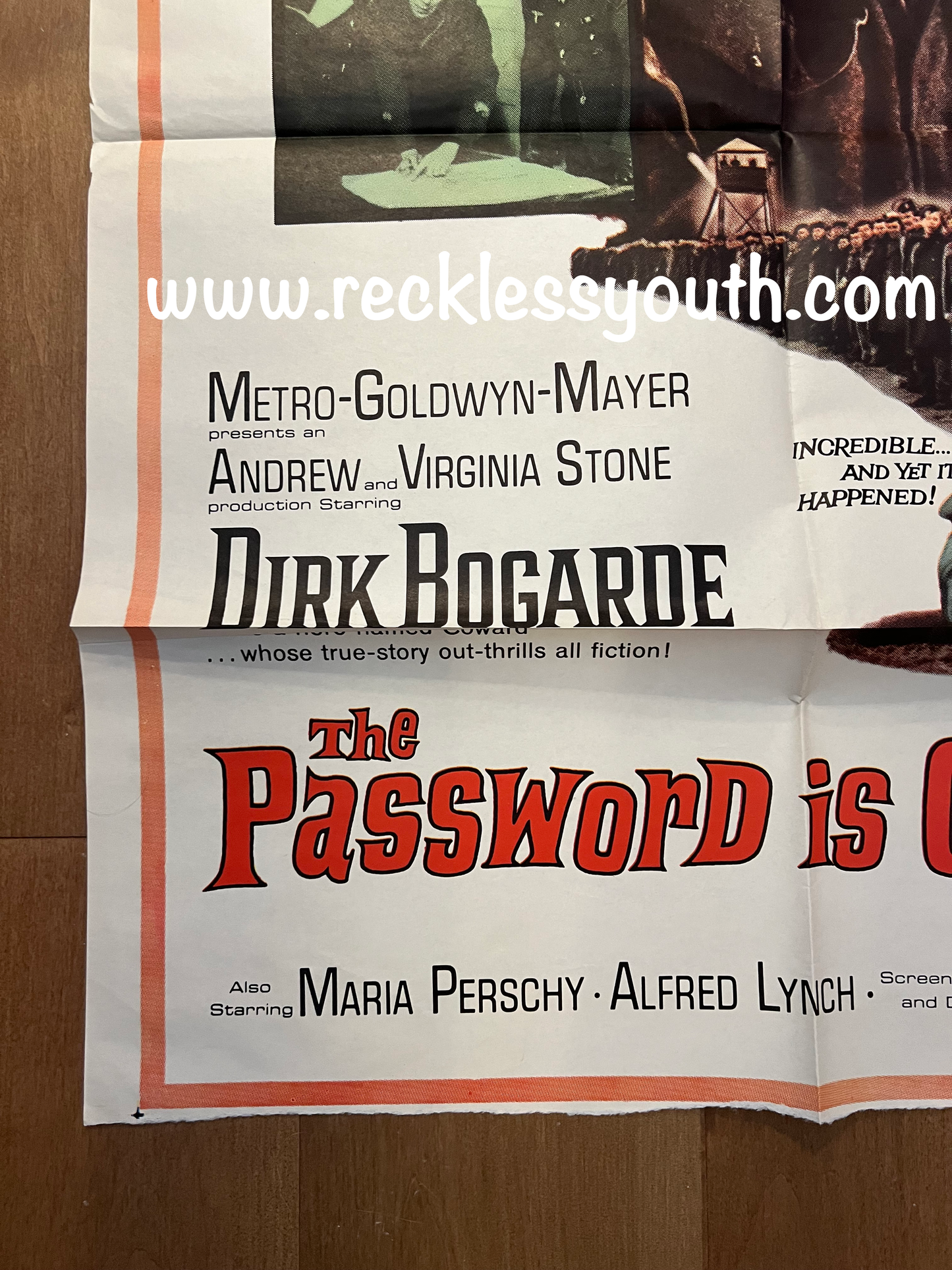 Password is Courage - 1963 - Rare - Vintage Movie Poster One Sheet