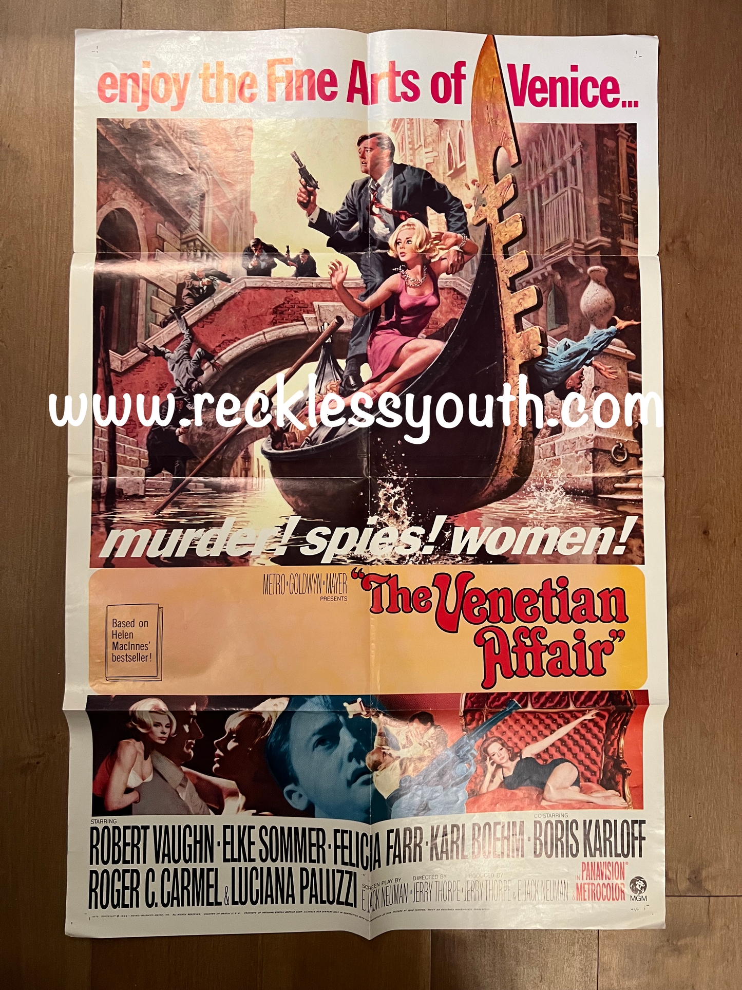 Venetian Affair - 1967 - Rare  - Vintage Movie Poster One Sheet